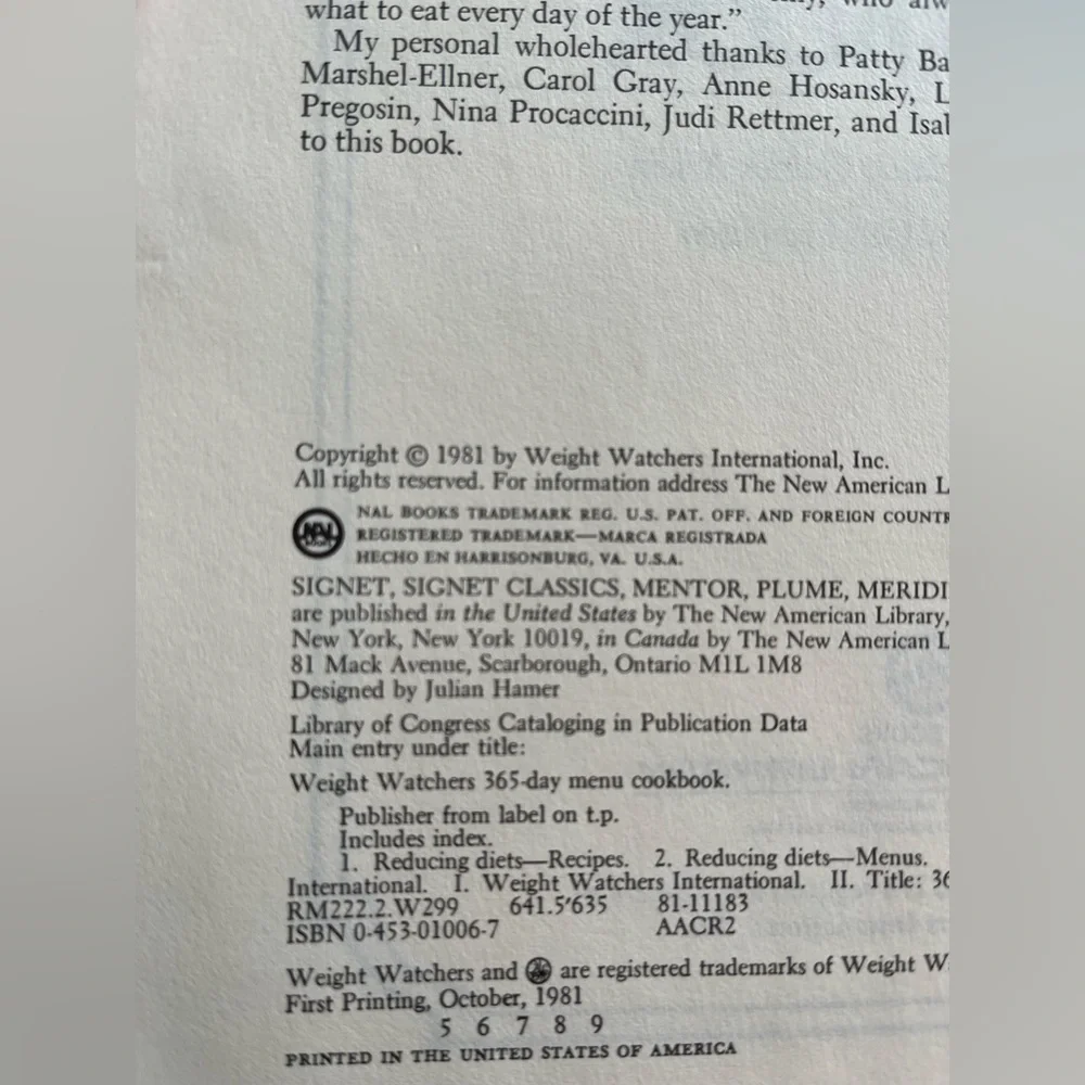 2 Weight Watchers 365 Days Cookbooks Menu Fast & Fabulous Set Vintage 1980’s